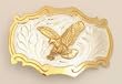 German Silver Eagle Western Belt Buckle   3-1/8" x 2-1/8"