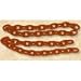 **Shipping included USA/APO/FPO ONLY** 3/4 in. 60 lb Weight Lifting Chain Powerlifting Chains for Strength (pair):(This is for two 5 ft sections of chain only):Each of our 3/4" chains are 5 feet long each, sold:in pairs, and are powdercoated RED for easy identification.:The total weight of the pair is around 60 lbs.