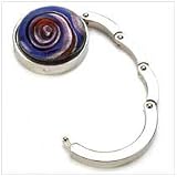Art Glass Handbag Purse Storage Dinner Table Hanger by 
