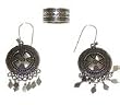 Sterling Silver Set Earring and Ring (erss044)
