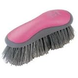 OSTER STIFF GROOMING BRUSH, Color: PINK (Catalog Category: Equine Grooming:BRUSHES, COMBS & CURRYS)