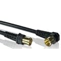3FT BLACK/GOLD COAXIAL CABLE
