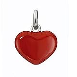 LC-35-RED HEART - Charm roten herzförmigen Cute - 925 Sterling Silber - kompatibel mit Links of London Armbänder - Utopia London