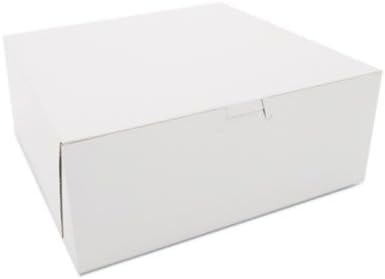 SCH0973 Bakery Boxes, White, Kraft, 10W x 10D x 4H