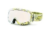 Bolle Fathom Ski Goggles - Lime Digital Frame & Vermillon Gun Lens