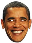 Partyrama Barack Obama Celebrity Cardboard Mask Single