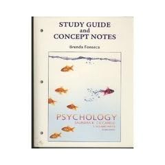 Study Guide with Concept Notes for Psychology