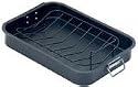 KittAmor 2 Piece Non-Stick Roasting Pan Set With V-Rack