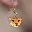 Jaguar - Wild Kingdom Figurine Earrings - Hooks