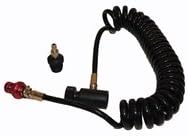 New OMNI Paintball Remote Line Hose Air Line w/ Slide Check Black 4500 PSI