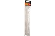 45 WHITE PIECE CABLE TIE WRAPS SET SIZE 3.6 x 300 MM