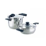 Fissler Blue Point Pressure Cooker Set - 021 644 12 002 (Stainless Steel) (18.31H x 12.01W... by Fissler