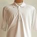 Greg Norman Men's Performance Polo with Shark logo, White (Size  - L)