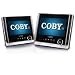 Coby TFDVD7751 7-Inch Tablet Portable Dual Screen DVD Player, Black