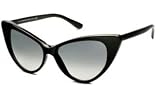 Tom Ford Sunglasses - Nikita / Frame: Shiny Black Lens: Smoke Gradient