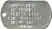 Dog Tag, Military, Authentic, Matte, Key Tag