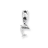 Dolphin Charm in Silver for Pandora, Expression & most 3mm Bracelets