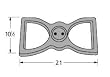 Cast Iron Bowtie Twin Burner for Broilmaster Grills