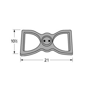 Cast Iron Bowtie Twin Burner for Broilmaster Grills