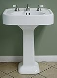 Bathroom Sink - Pedestal, 12-inch Center Faucet Drillings - Randolph Morris