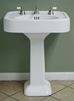 Randolph Morris Pedestal Bathroom Sink RM3050 White