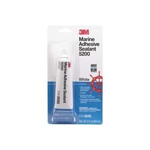 White 3M Marine 5200 Adhesive Sealant 3 oz. tube by