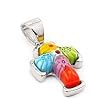 Multicolor Millefiori Cross