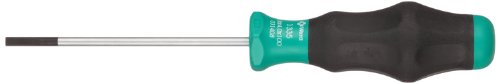 Wera 05031408002 Kraftform Comfort 1335 Slotted Screwdriver, 4mm Head, 100mm Blade Length