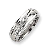 Sterling Silver Inner Channel Spinning Band