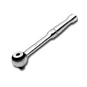 SK 3886 3/8-Inch Drive 7-3/4-Inch Full Polish Fine Tooth Palm Control Ratchet