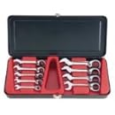 Blackhawk By Proto BW-2250R 12 Point Stubby Ratcheting Combination Wrench Set, 9-Piece
