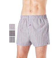 3 Pack Pure Cotton Assorted Boxers