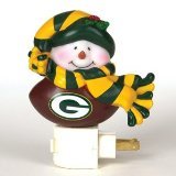 SC Sports Green Bay Packers Snowman Night Light- Set of 2 Set of 2