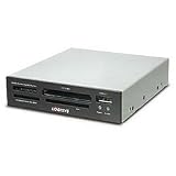 Logisys 52-In-1 3.5 inch Bay Card Reader/Writer, Black