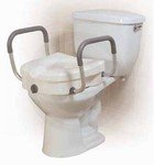 2 in 1 Locking Elevated Toilet Seat