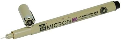 Set of 3 Sakura Pigma Micron Pens - 005 (.20mm) - Black