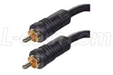 RG59A Coaxial Cable, RCA Male / Male, 3.0 ft