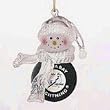 Tampa Bay Lightning 2.5" Acrylic Basketball Snowman Holiday Ornament - NHL Hockey