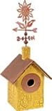 BIRDHOUSE W/ SUNFLOWER WEATHERVANE
