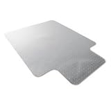 Polycarbonate Chair Mat, 47 x 35, with Lip, Clear