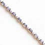 14k Fancy Diamond Tanzanite Bracelet - 7 Inch - Lobster Claw - JewelryWeb