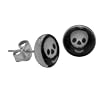 Skull Logo Earrings - 9mm - Sold as a Pair
