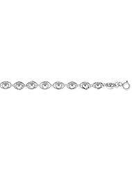 Sterling Silver Charm Bracelet w/ Beads