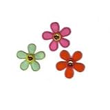 Embroidered Iron On Patch EP082 - 3 Mini Flowers