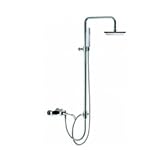 Fima by Nameeks S3464/2SN Brushed Nickel Bio Wall Mounted Tub/Shower Mixer With Rainhead And Hand Sh Fima by Nameeks S3464/2SN Brushed Nickel Bio Wall Mounted Tub/Shower Mixer With Rainhead And Hand Sh