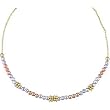 Rainbow Beaded Gold Necklace