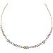 Rainbow Beaded Gold Necklace