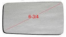 88 89 JAGUAR XJ6 x j6 series MIRROR GLASS LH  (6 3 4 Dg.)  To VIN 556851 (1988 88 1989 89) J471128 JLM001577