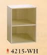 NEW 2 LEVEL WOODEN CABINET / BOOKCASE IN WHITE FINISH