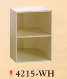 NEW 2 LEVEL WOODEN CABINET / BOOKCASE IN WHITE FINISH